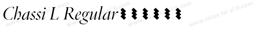 Chassi L Regular字体转换